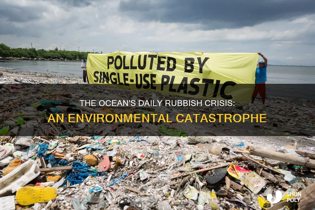 how much rubbish is in the ocean every day