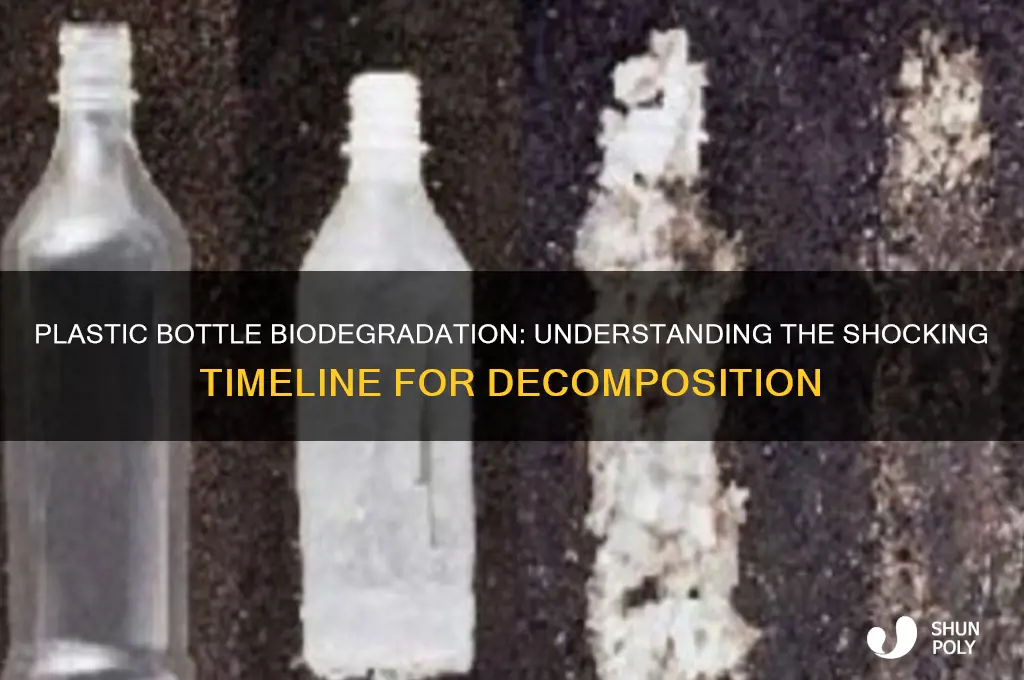 how much time does a plastic bottle need to biodegrade