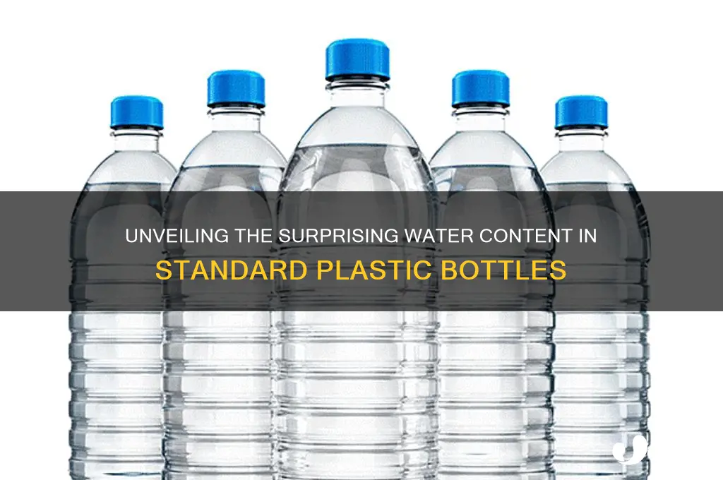 how much water is in the average plastic water bottle
