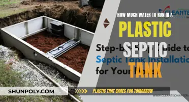 Running Water in Plastic Septic Tanks: How Much is Too Much?