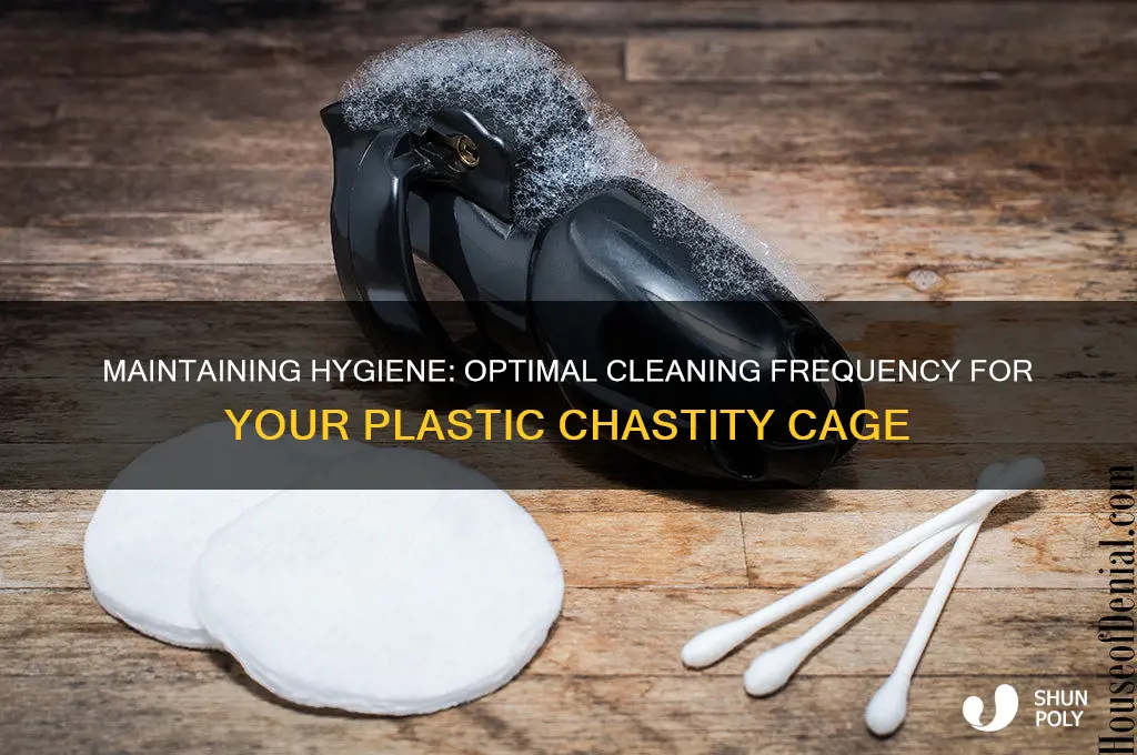 how often do i clean plastic chastity cage
