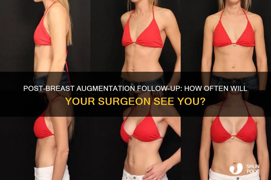 how often do plastic surgeons see you after breast augmentation