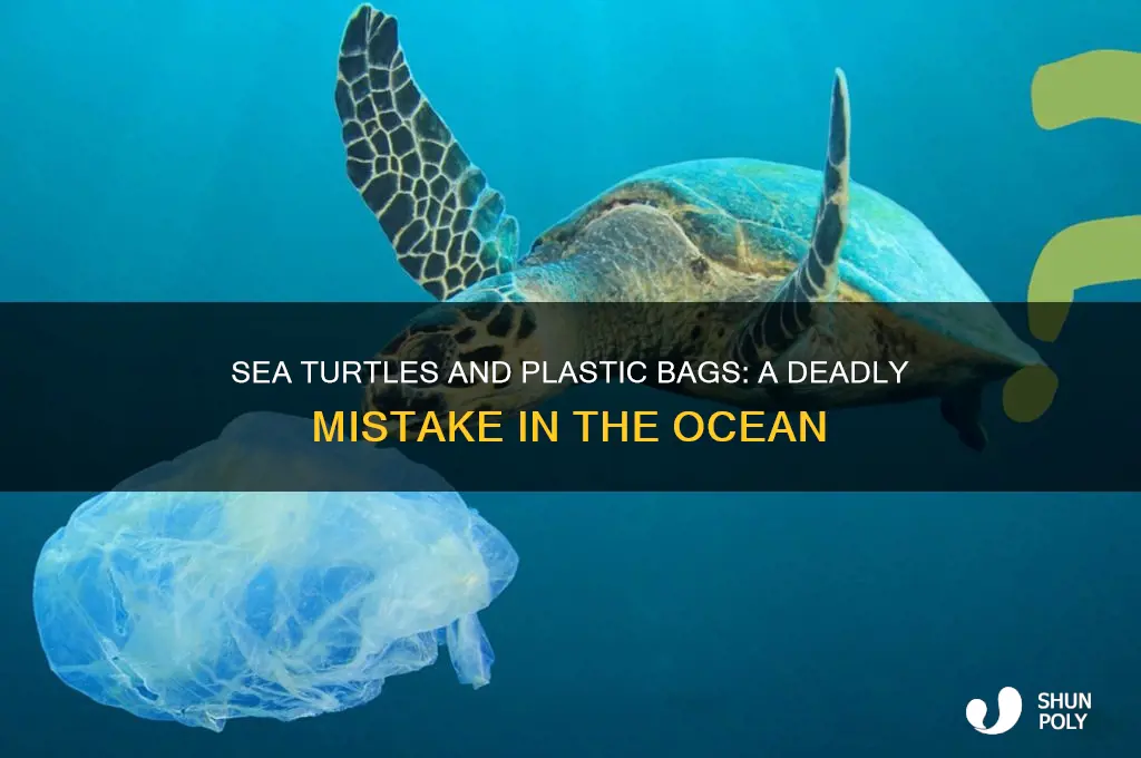how often do sea turtles swallow plastic bags