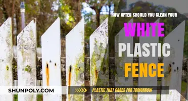 Maintaining Your White Plastic Fence: Optimal Cleaning Frequency Guide