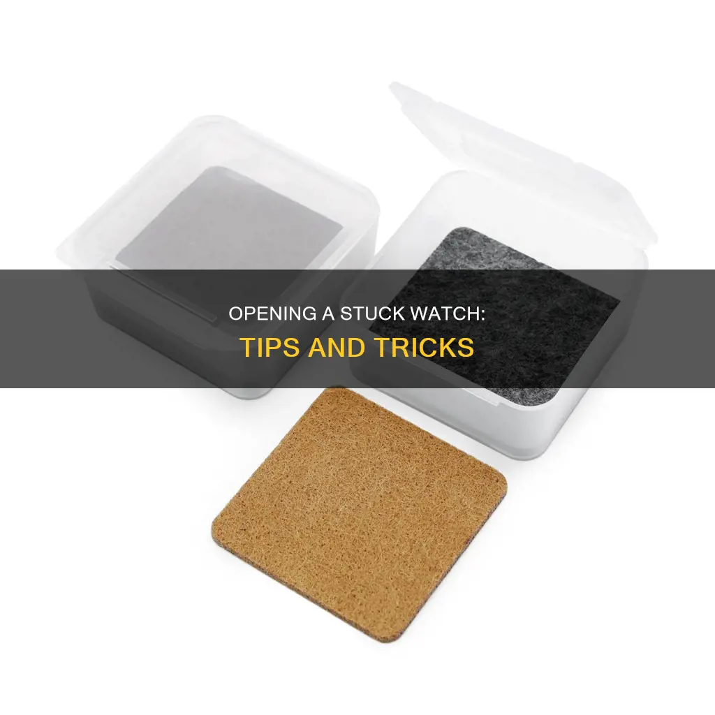 how open damaged plastic watch case back