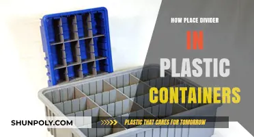 Smart Storage: Dividing Plastic Containers