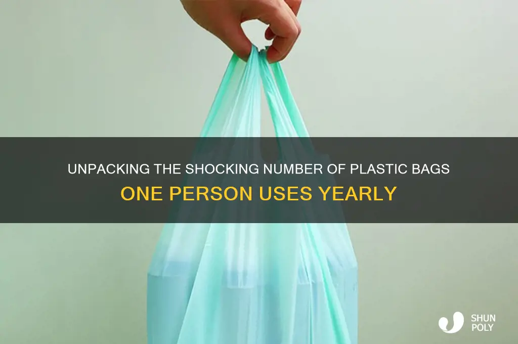 how plastic bags does one person use