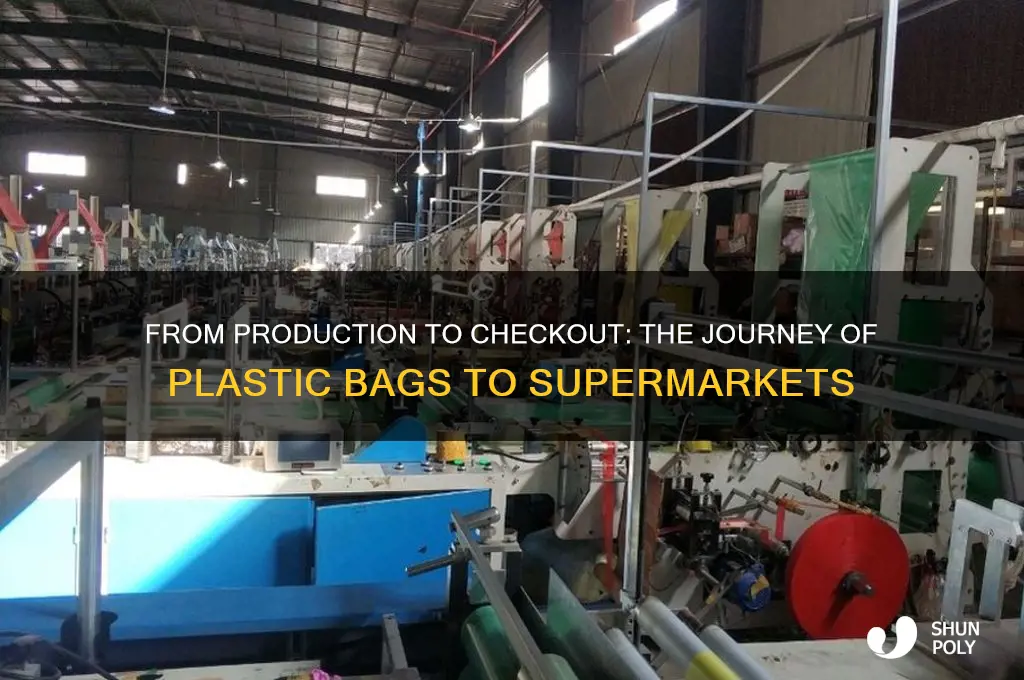 how plastic bags get to supermarkets