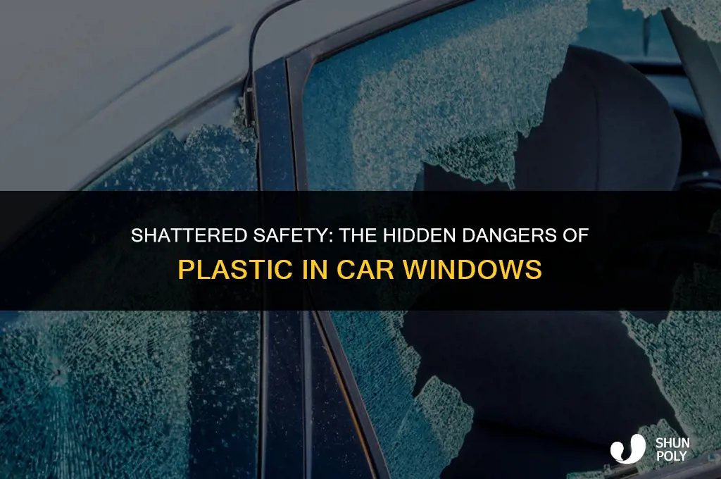 how plastic broken car window