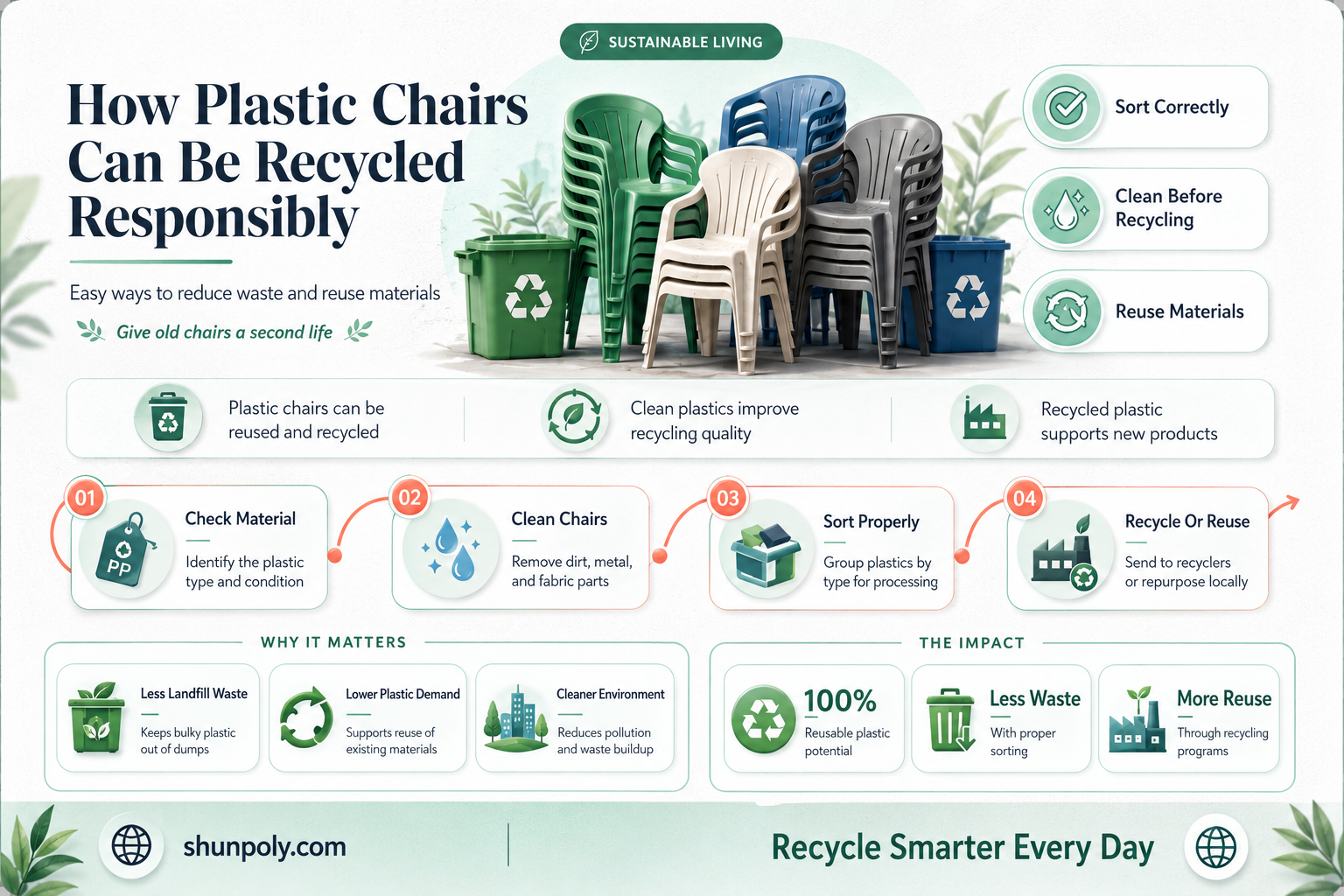 are plastic chairs recyclable