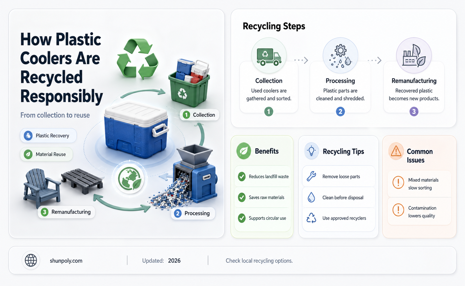 are plastic coolers recyclable