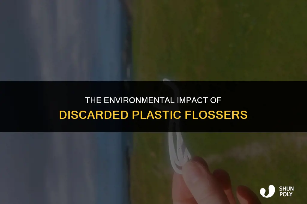 how plastic flossers thrown away