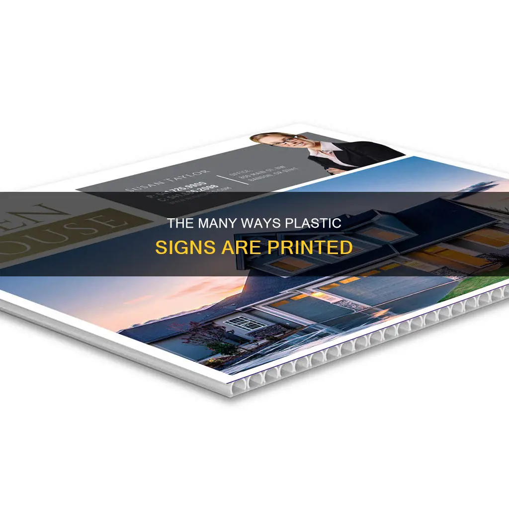 how plastic signs are printed on