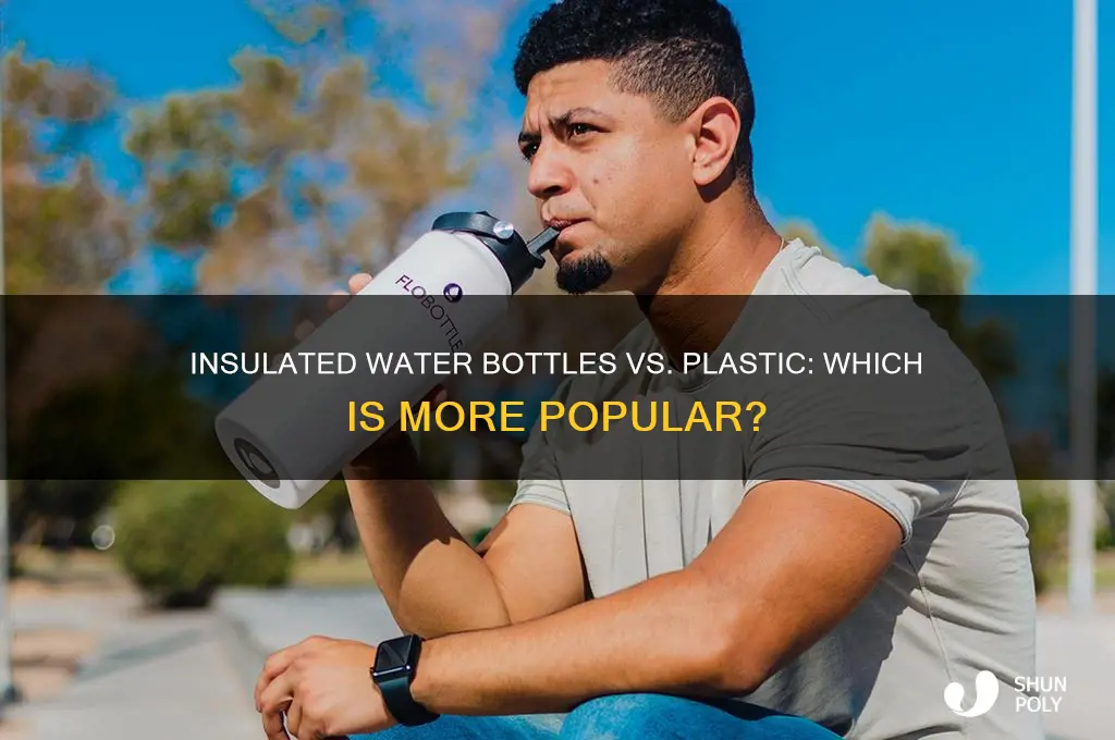 how popular are insulated water bottles compared to plastic