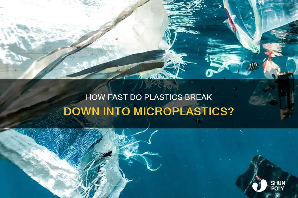 how quickly do plastics make microplastics