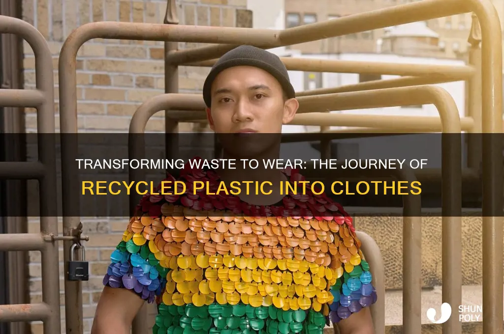 how recycled plastic is made into clothes