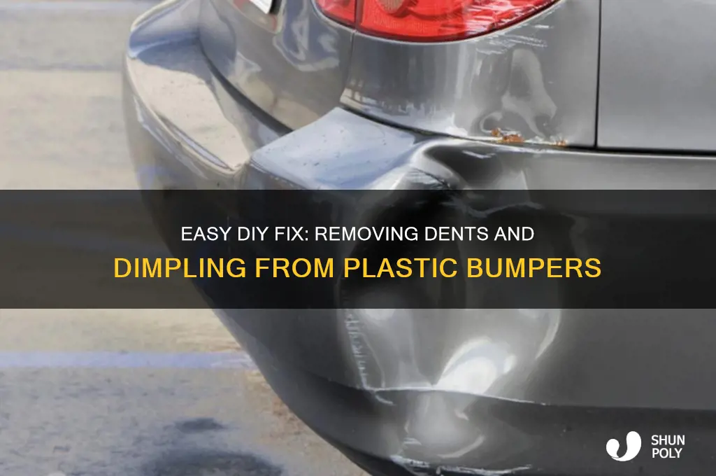 how remove a dimple in a plastic bumper