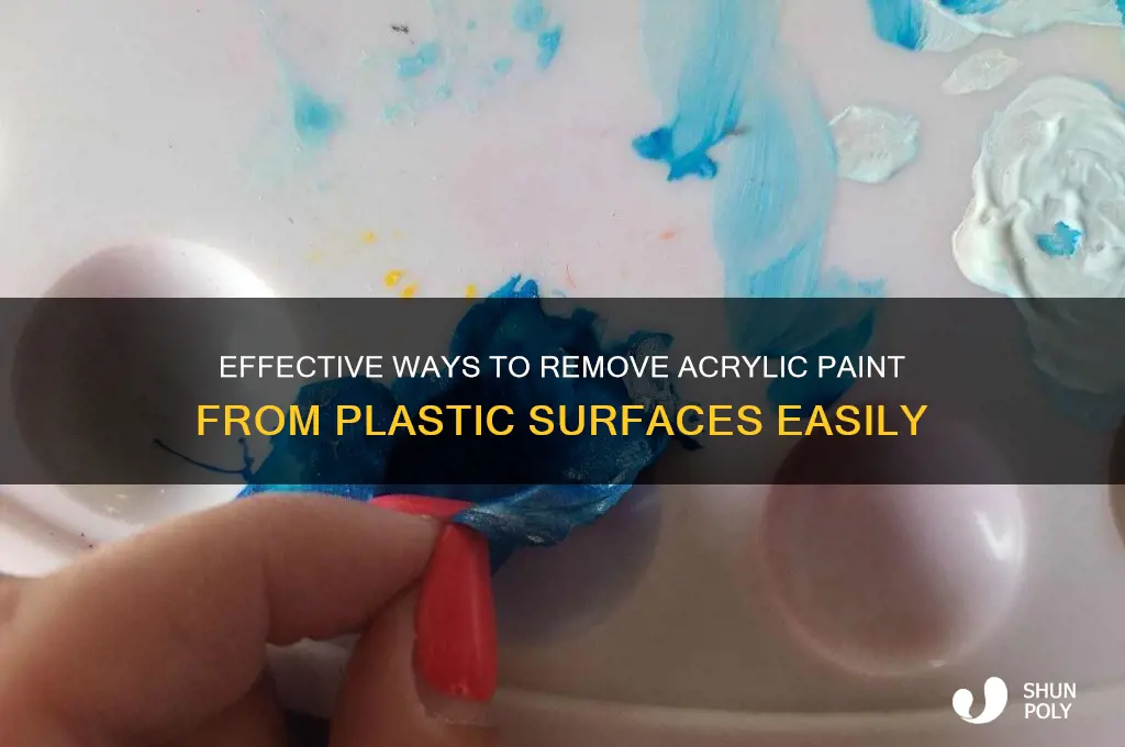 how remove acrylic paint from plastic