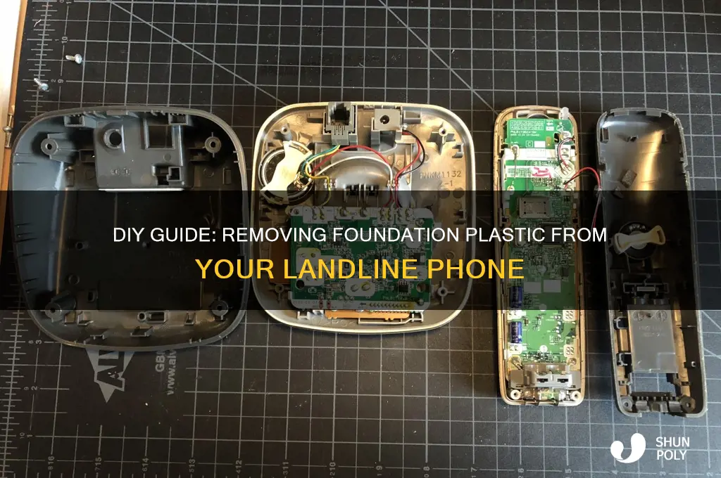 how remove foundation plastic landline phone