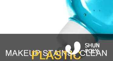 how remove makeup from plastic containers