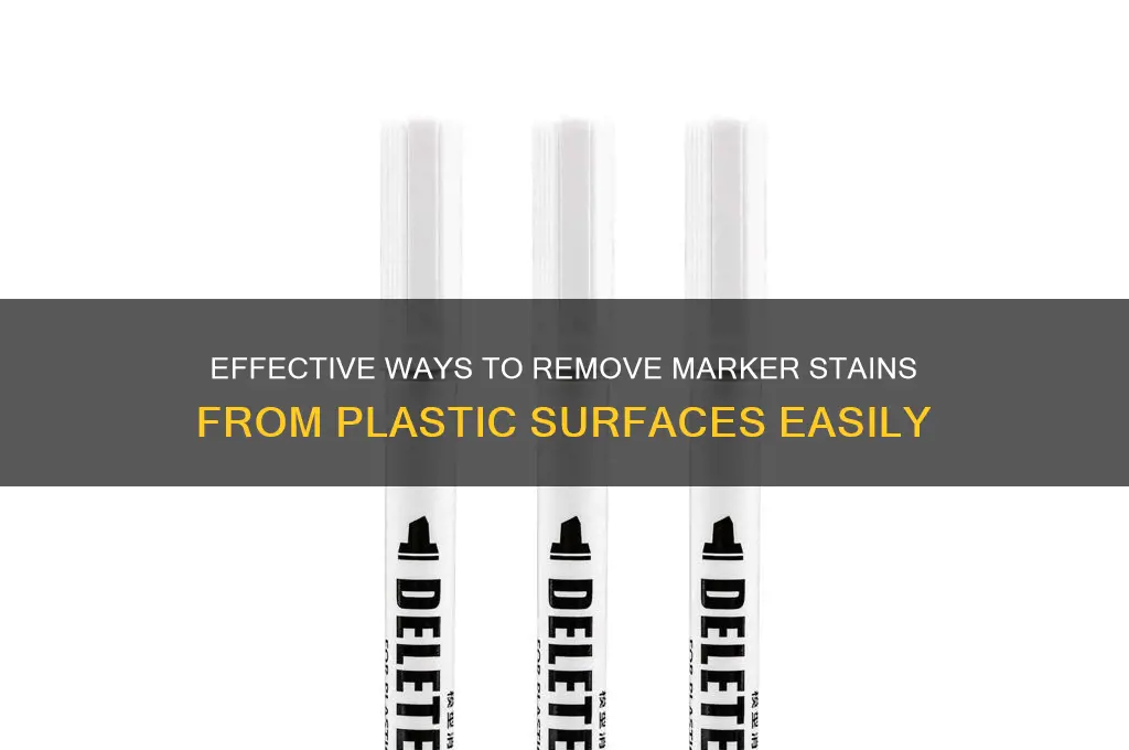 how remove marker from plastic