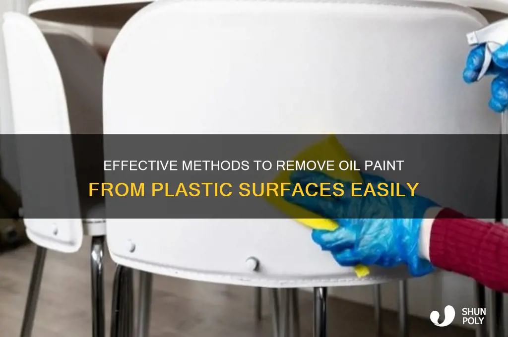 how remove oil paint plastic