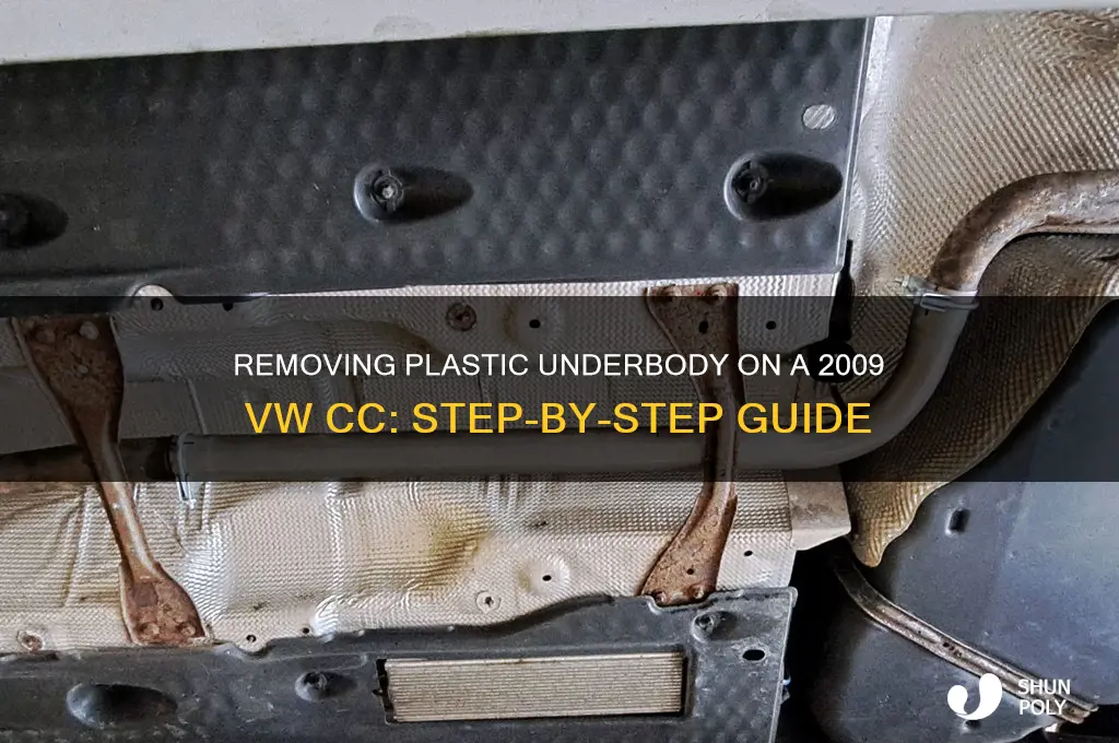 how remove plastic underbody 09 vw cc