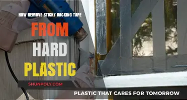 Effective Methods to Remove Sticky Backing Tape from Hard Plastic Surfaces