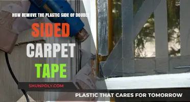 Effective Methods to Remove Plastic Side from Double-Sided Carpet Tape