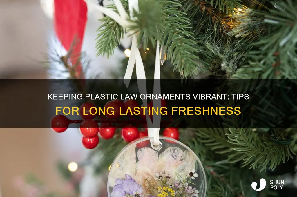 how ro get plastic law orment to stay yprigjr