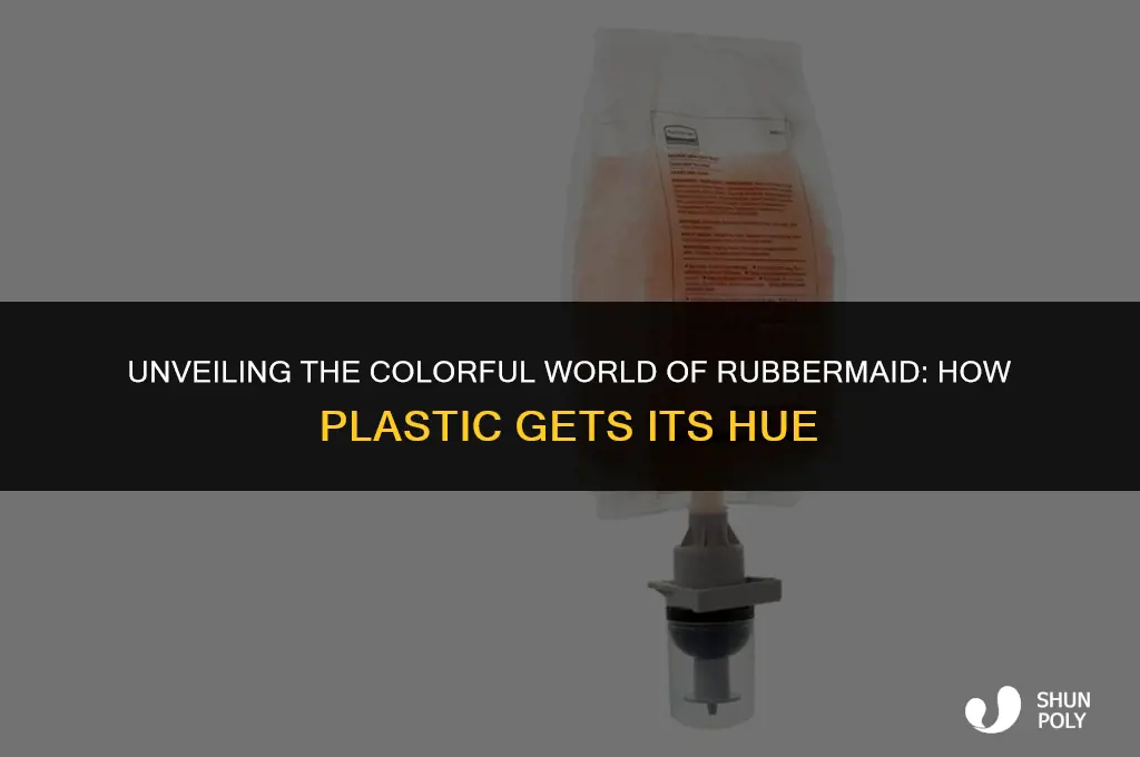 how rubbermaid dyes plastic