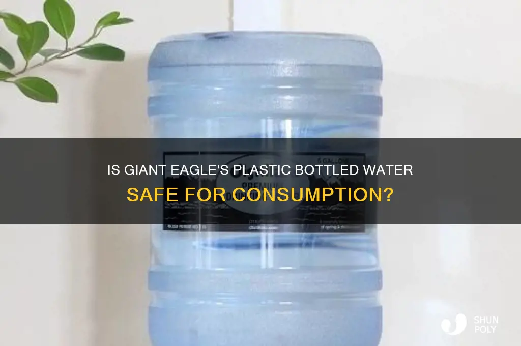 how safe is giant eagle plastic bottled water to drink