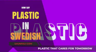 From English to Swedish: The Simple Guide to Saying 'Plastic