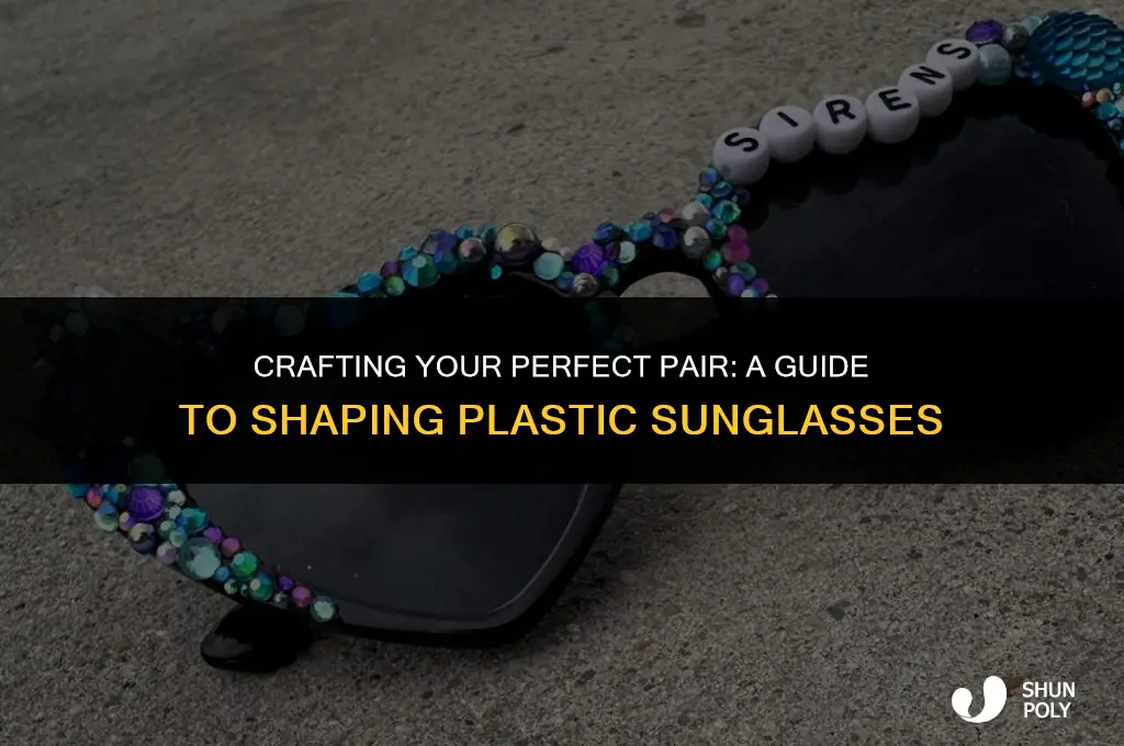 how shape plastic sunglasses