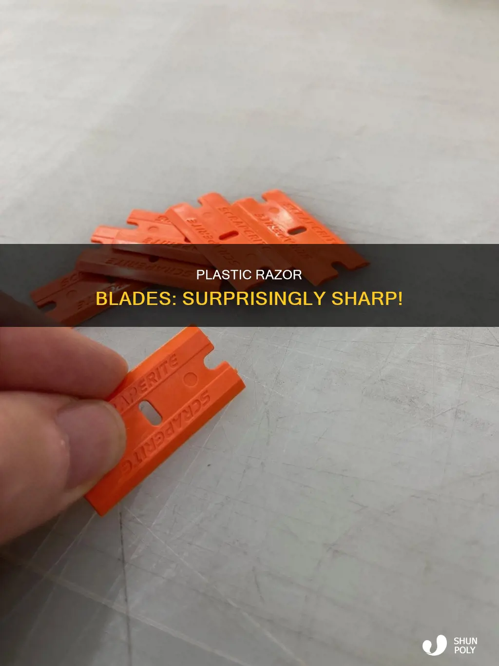 how sharp are plastic razor blades
