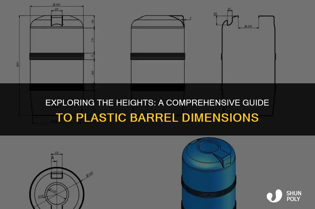 how tall are plastic barrels