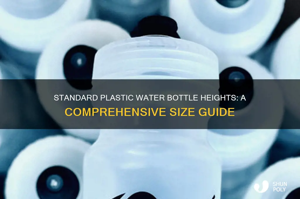 how tall are plastic water bottles