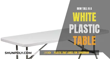 Plastic Table Height: Standard Sizes and Uses