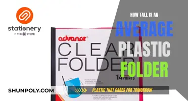 Standard Plastic Folder Height: How Tall?