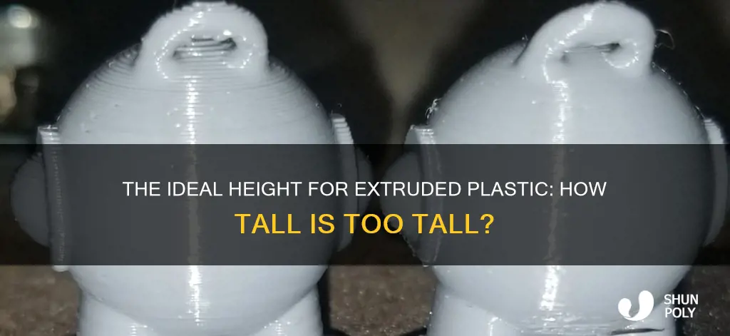 how tall should extruded plastic be