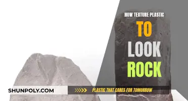 Simulating Stone: Texturing Plastic to Mimic Rock