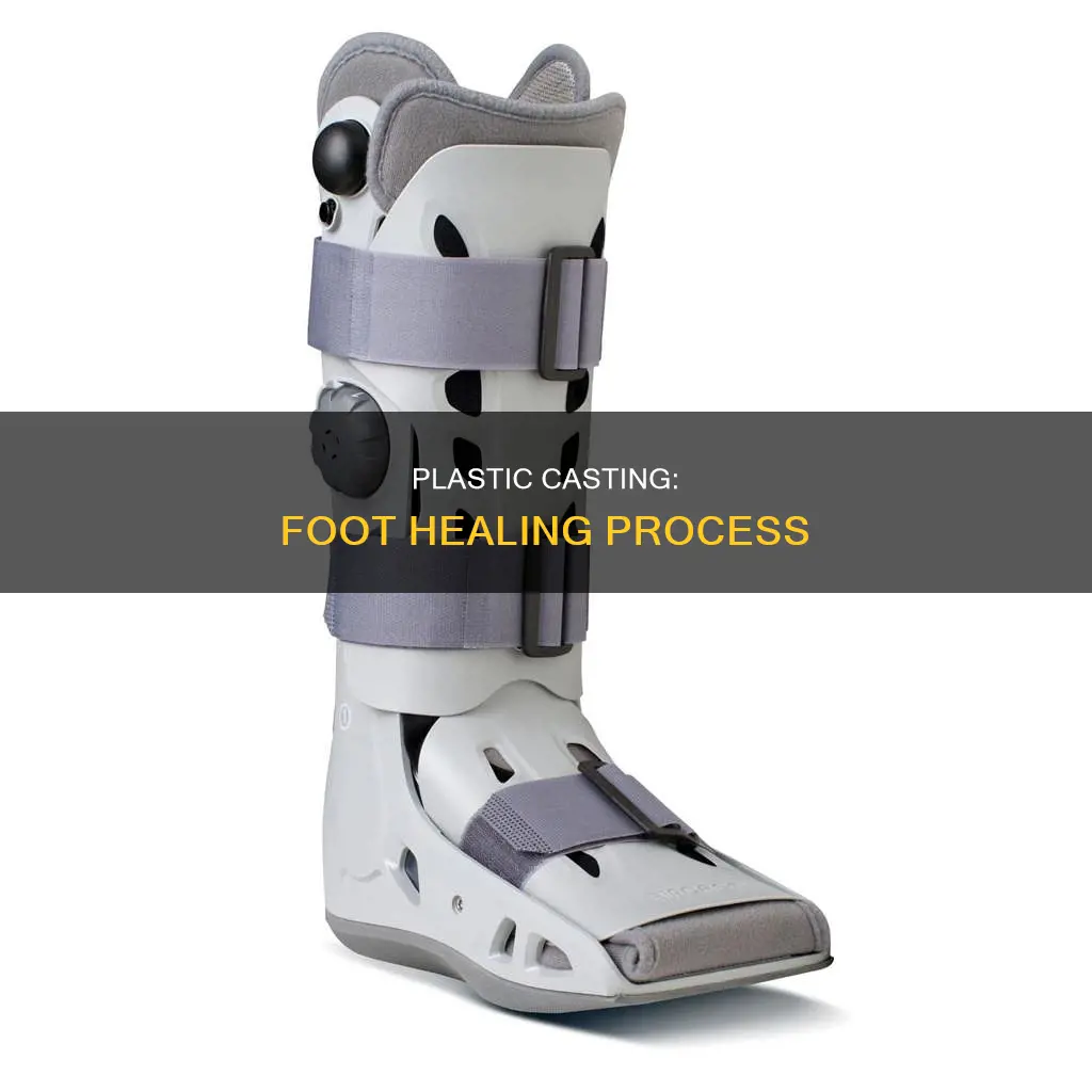 how the plastic cast for foot