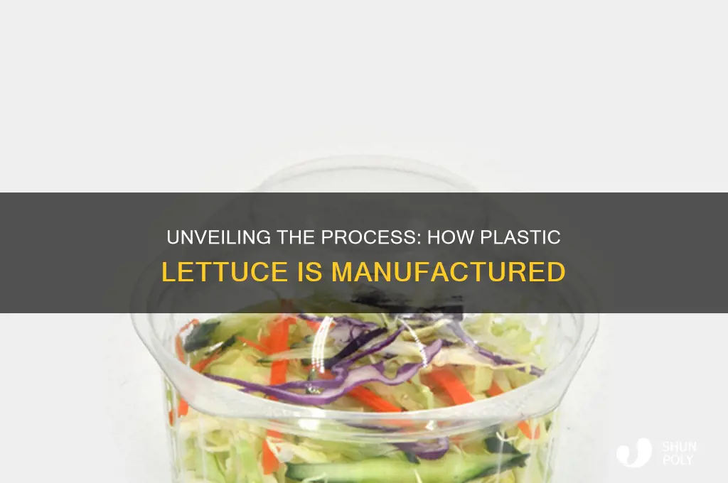 how they make plastic lettuce