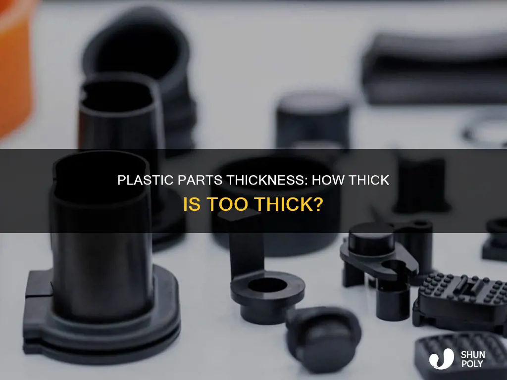 how thick are common plastic parts