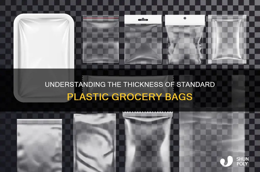 how thick are plastic grocery bags