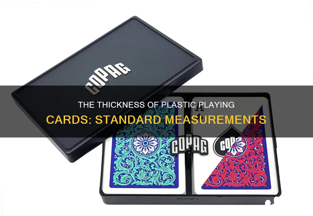 how thick are plastic playing cards