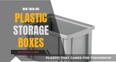 Plastic Storage Boxes: Understanding Their Thickness and Durability