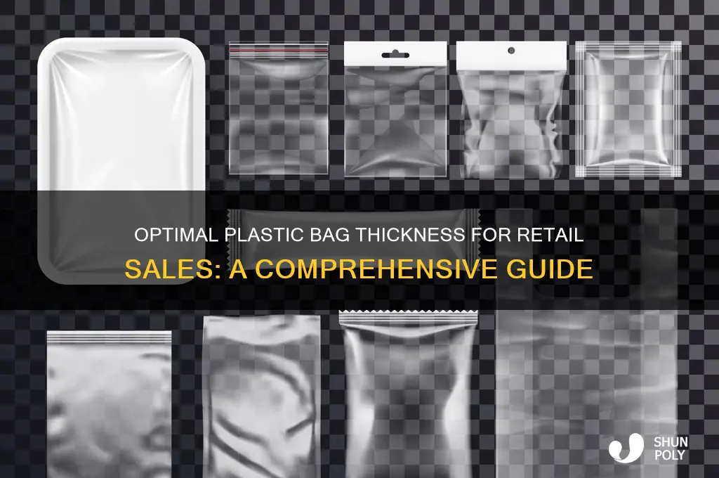 how thick does plastic bag need to be for sales