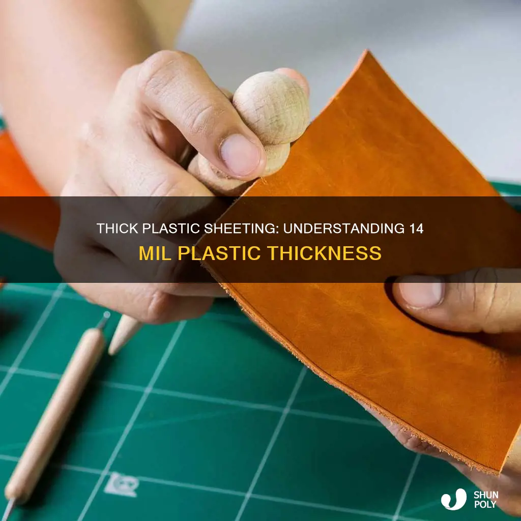 how thick is 14 mil plastic