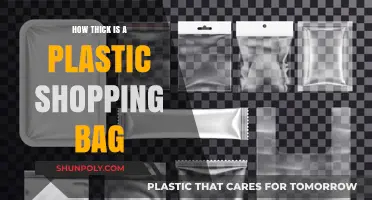 Unveiling the Thinness: Understanding Plastic Shopping Bag Thickness